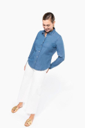Chemise denim femme - Réf: K509 - Kariban - 100% coton, coupe cintrée mode_3