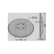 Disque lisse 460 mm - Référence DL4604MM - Ø460 mm, épaisseur 4 mm, 4 trous, entraxe 110 mm_3