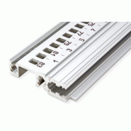 SCHROFF Devant de rail horizontal, Type H-KD, Lourd, Lèvre courte, 84 CV_3