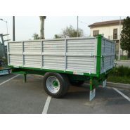 Vz60ml remorque agricole - Vendrame - retournement hydraulique trilatérale - charge 6000 kg - dimensions 4,00x2,20m_3