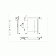 Porte rapide souple à enroulement - utilisation intérieure - 8000 x 8000 mm - structure en acier galvanisé_3