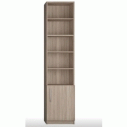 Composition lit escamotable DYNAMO SOFA - accoudoirs chêne - tissu rouge - couchage 90x200 cm - L205 cm_3