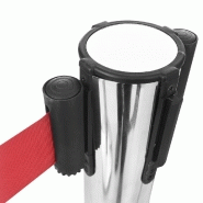 Vidaxl barrière à bande rétractable 200 cm rouge 51163_3