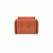 Fauteuil design convertible INNOVATION LIVING - Sofabed Cubed 02 Arms Argus Rust - Lit 200x90 cm_3