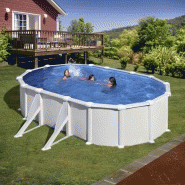 Piscine ovale en acier 5,27m x 3,27m x H 1,32m - filtration à sable - renforts apparents_3