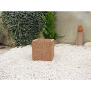 Jardinière en béton armé autostable - CARRIX - finition crépi sable et options personnalisables_3