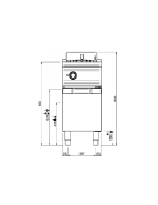 Friteuse électrique - 12 Litres, Acier inoxydable AISI 304, 9 Kw - MBM FRBE74A_3