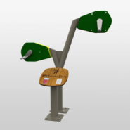 Physio-double médalier® difficulté moyenne - Module physio-parc pour personnes mobiles et en fauteuil, avec sièges réglables et médaliers 40 Watt_3