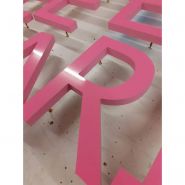 Kit-lettres-couleur - Lettrage 3D en relief - PVC découpé 10mm à 30mm - Avec gabarit de pose et fixation - Popdeco_3