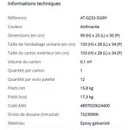 Réf: AT-0233-DGRY - Conteneur avec cendrier Probbax - 29 L / 3 L - acier galvanisé et finition époxy anti-UV_3