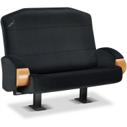 Fauteuil de cinéma Kleslo, avec housses d'assise et dossier matelassées - banquettes fixes ou relevables - Love seat_3