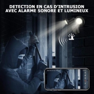 Pack de 2x double projecteur avec caméra - fv810e - wifi intégré - détecteur de mouvement - connexion application android et ios_3