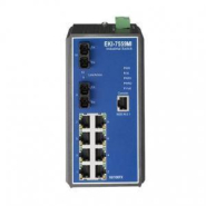 Switch Rail DIN industriel 8 ports Ethernet + 2 ports FO multi-mode managé - Température -40°C à +75°C - Référence: EKI-7559MI-AE_3