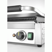 Grill de contact Panini XL grills supérieur et inférieur rainurés L545mm HENDI_3