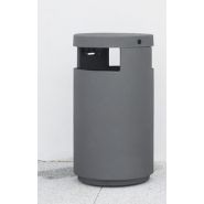 Urbus - Cendrier corbeille Larusdesign - Fonte et acier - Capacités 32L et 80L - Option cendrier 1L_3