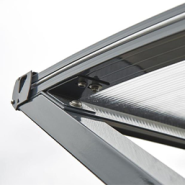 Abri vélos 1/2 lune robuste - Capacité 6 vélos - Structure en acier et toiture anti-UV_3