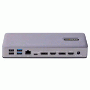 Station d'Accueil USB-C - Hub USB-C Multi-Moniteur HDMI/DP/DP Alt Mode - 3x 4K30 / 2x 4K60 - Dock US_3
