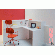 Banque d'accueil d'angle Organic avec éclairage - MDD - Droite_3