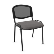 Chaise visiteur neuf - LENA - dossier résille - empilable - différentes couleurs disponibles_3