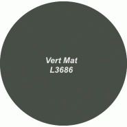 Bureau d'accueil Pano avec partie PMR - Ofitres - 160, Blanc, Vert mat - L9146_3