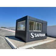 Poste de garde modulaire résistant au vent et au froid