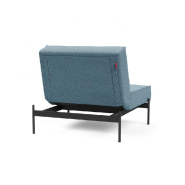 Fauteuil-lit design Splitback de Innovation Living - Convertible 90x115 cm - Tissu Mixed Dance Light Blue - Pieds acier noir mat_3