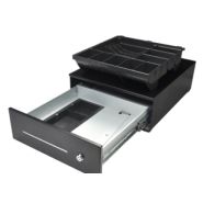 Tr345 - Tiroir caisse Oxhoo - acier avec fente pour chèques, 6 compartiments billets et 8 pièces amovibles - 345 x 422 x 130 mm_3