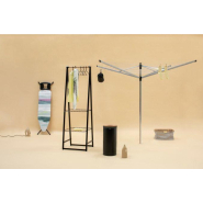 Portant pour vêtements Linn -Small - Black - Portant à vêtements indépendant en bambou avec étagères réglables_3