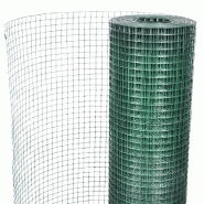 Vidaxl grillage acier galvanisé et revêtement en pvc 25 x 1 m vert 140439_3