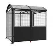 Abri vélos sécurisé - Serrure clé européenne ou digicode - Structure en acier - Dimensions 2520x2640x2830 mm_3