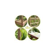 Aire de jeux 2 tours - Forest Style France - avec portique, mur d'escalade et 2 tours - Réf. Funny Swing & Climbing 120_3