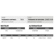 AT-2465 60 Hz triphasé groupe électrogène en container - Inmesol - 2465 kVA avec moteur MTU et alternateur Stamford_3