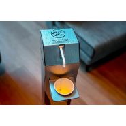 Distributeur de gel hydroalcoolique - Naturen - 94cm - sans contact avec pédale à l’embase - aluminium brossé et personnalisable_3