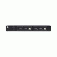 Switch KVM DisplayPort 2 Ports avec Matrice Vidéo Double Vue, 4K 60Hz, Hub 4x Ports USB, Commutateur_3