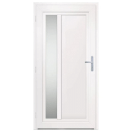 Vidaxl porte d'entrée blanc 108x208 cm pvc 3157096_3