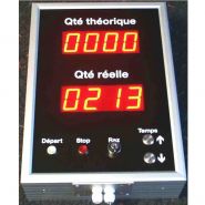 Affichage de cadence spécifique - Hauteur chiffres 6 ou 10 cm - Indicateur lumineux - Cadence max 1000 pièces/h_3