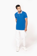 Polo piqué bicolore homme - Réf: K258 - 100% coton - Marque: Kariban_3