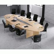 Table de réunion modulaire Meeting-Pro - finition haut de gamme - pieds et plateaux personnalisables_3