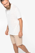 Bermuda écoresponsable homme en lyocell et lin - Réf : NS720 - Disponible en plusieurs tailles et couleurs_3