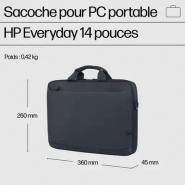 Sacoche pour PC portable HP Everyday 14 pouces_3