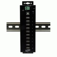 EXSYS EX-1170HMVS Hub métal USB 2.0, 10 ports, protection de surtension 15KV_3