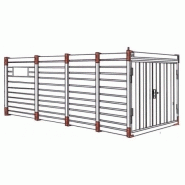 CONTAINER DE CHANTIER - CONTENEUR DE STOCKAGE 6M - BUNGALOW GALVANISÉ DÉMONTABLE CDS-6_3