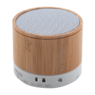 Enceinte Bluetooth en bambou - Fonction mains libres - Radio FM - Batterie rechargeable intégrée_3