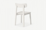 Asuna - Lot de 2 chaises en blanc ivoire et chêne naturel, style nordique - Hauteur 80 cm_3