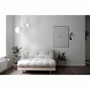 Canapé convertible futon ROOTS - Pin naturel - Coloris naturel - Couchage 140x200 cm - Réglable 3 positions - Marque KARUP_3