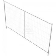 Profi P - Grille de chantier Schake - Clôture mobile galvanisée à chaud, cadre tubulaire 3,50m x 2,00m_3