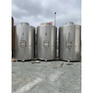 Cuve inox 95hl d'occasion - Atelier Fd MAS - fond plat, Ø2000, hauteur 3500, porte rectangle_3