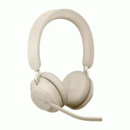 Jabra Evolve2 65 Casque Sans fil Arceau Bureau/Centre d'appels USB Type-A Bluetooth Beige_3