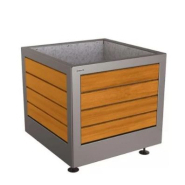 Bac à Palmier en chêne certifié PEFC - SILAOS - 2 dimensions disponibles - Châssis en acier peint sur galva_3