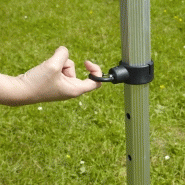 Tente pliante 3x3m - Aluminium 40mm - Toit vert 300g/m² imperméable et anti-UV_3